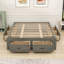 Lit plateforme en bois avec 6 tiroirs de rangement-1258302594-1258302600