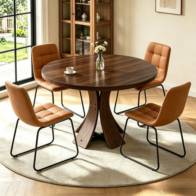 Table de salle à manger R43.4 "pour 4 personnes, Brun