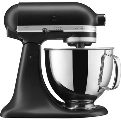 KitchenAid 4.8L Artisan Tilt-Head Stand Mixer, Matte Black