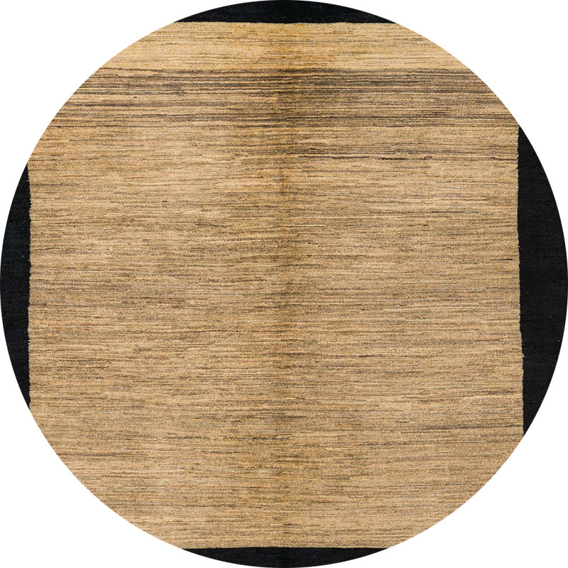 Tapis décoratif multicolore à motif abstrait, Rond 4 pi