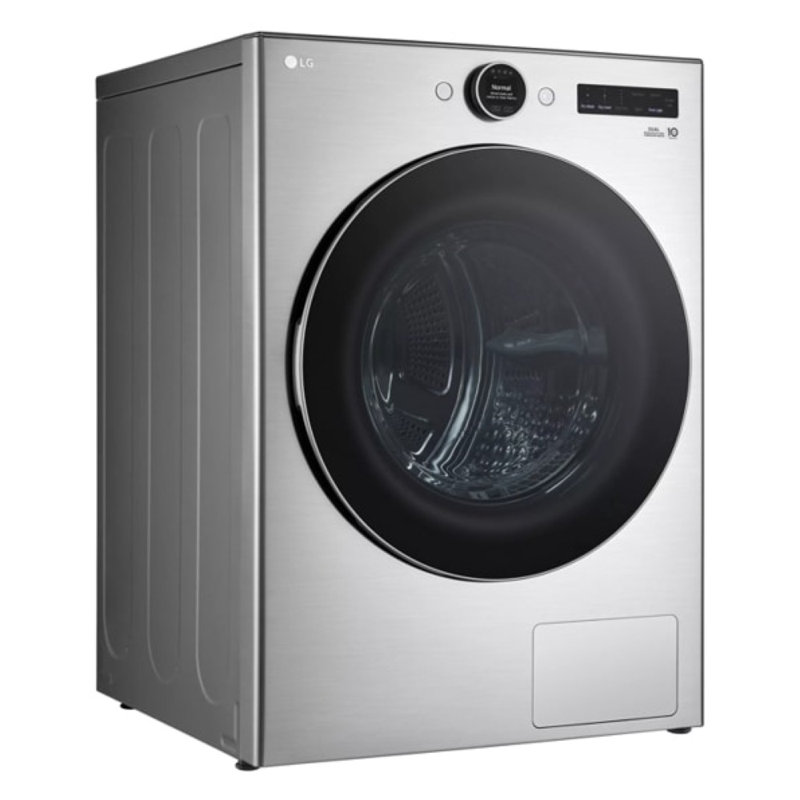 Sécheuse à chargement frontal LG Mega Capacité avec pompe à chaleur à double onduleur, technologie et système de moteur à entraînement direct inverseur, 7,8 pi³ pi.