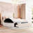 Jakayle 3 Drawers Upholstered Platform Bed with Wingback Headboard and Side Bench-1797321285