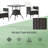 Rattan Furniture Set,3 Piece Patio Bistro Set