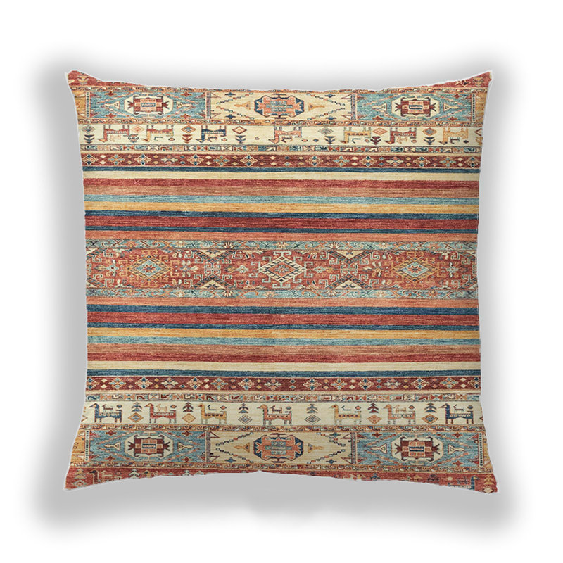Coussin décoratif abstrait 2377, Microsuède