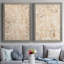Toile encadrée noyer damassé I-Premium - prête à être suspendue-97673882-97673883