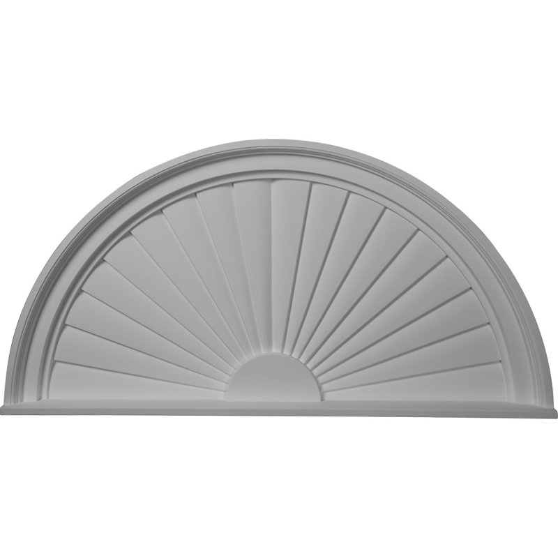 Fronton demi-rond 36 po x l 36 po x H 18 po x P 2 po, H 18 po x l 36 po x P 2 po