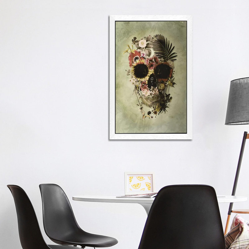 Print on Canvas, 101.6 cm H x 66.04 cm W, White Framed