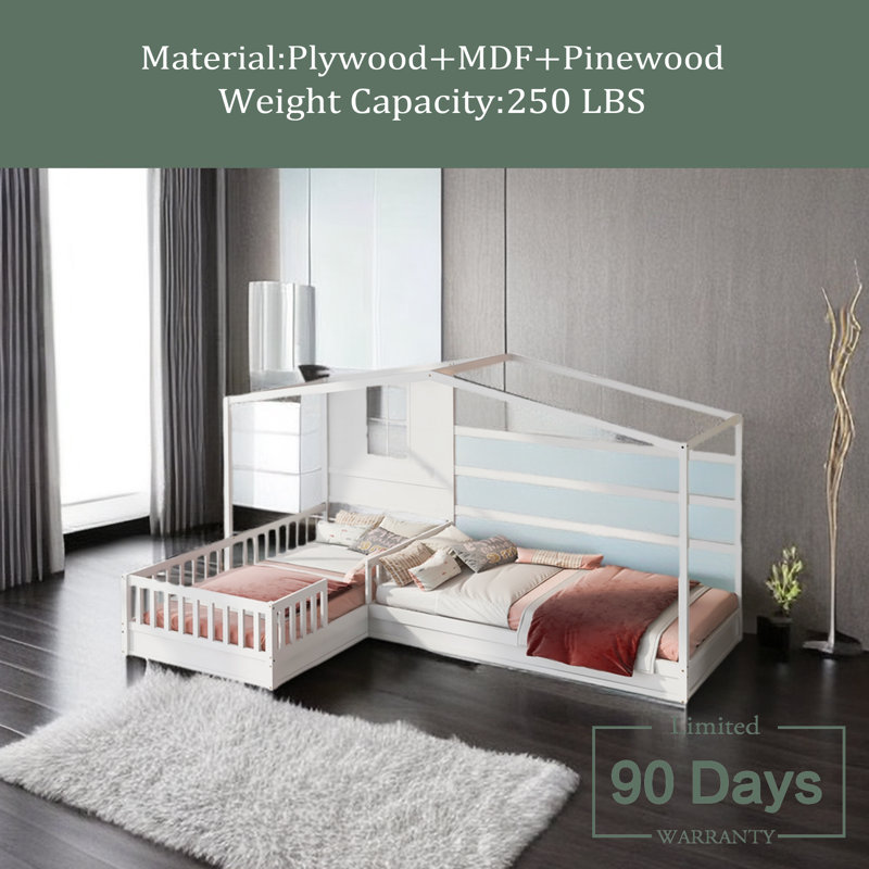 Tallulah Platform Bed, White