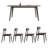 Modern minimalist dining table-1396645687
