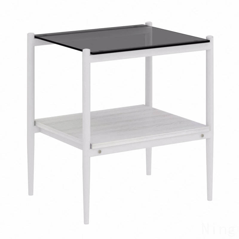 Ensemble de tables basses Modern, Noir, Blanc