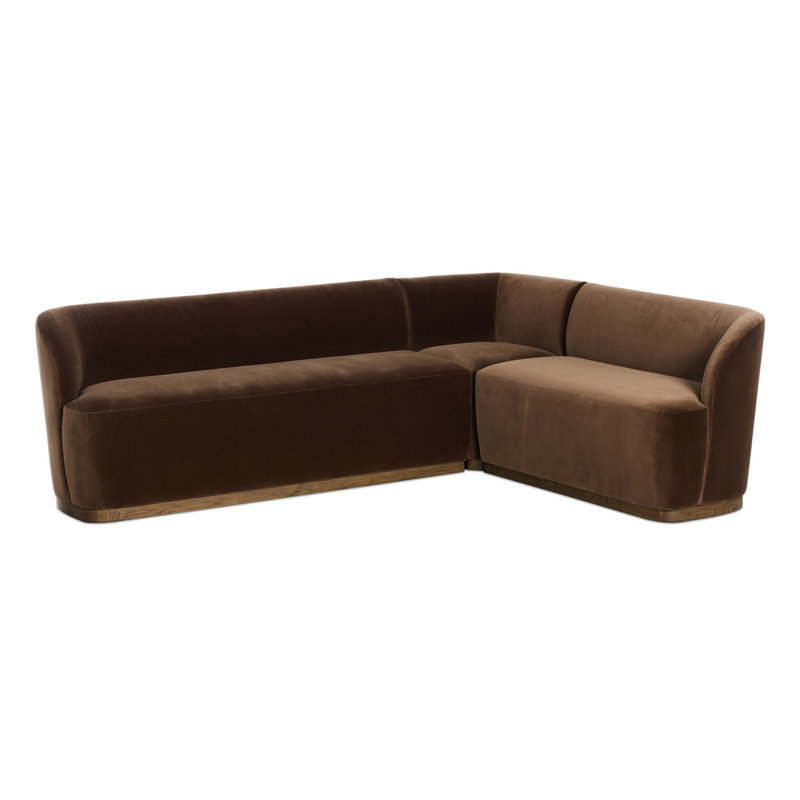 Dorset Banquette L Shape 76, 31.5" H x 98.5" W x 76" D, Right