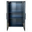 Armoire de rangement murale multifonctionnelle avec porte en verre pour salle de bain, cuisine, balcon et toilette