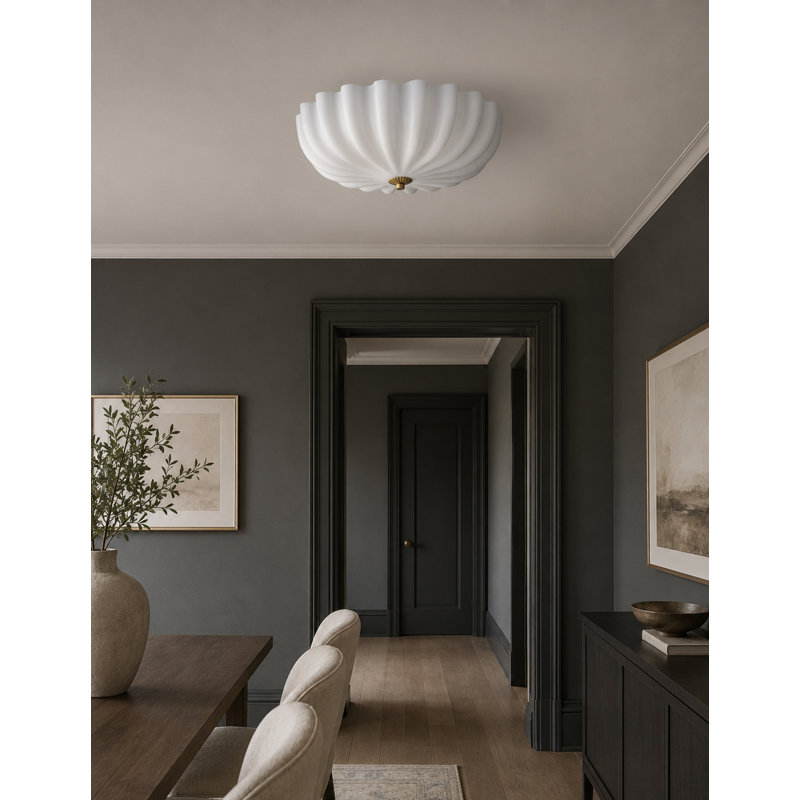 Fluted Cake Pan-Semi-Flush Mount