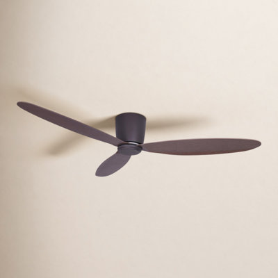 Hardy 3 - Blade Flush Mount Ceiling Fan with Remote Control