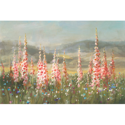 Wild Foxglove Meadow by Danhui Nai - Wrapped Canvas Art Prints