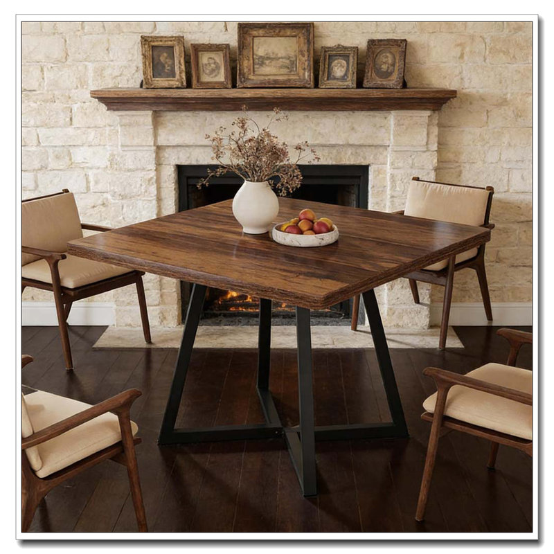 Square Dining Table,Wood Kitchen Table