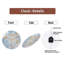 Horloge-visage-flocons de neige-or-rubans - horloge murale moderne en verre 12 po