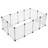 47.2" Small Pet Playpen with Transparent Panels