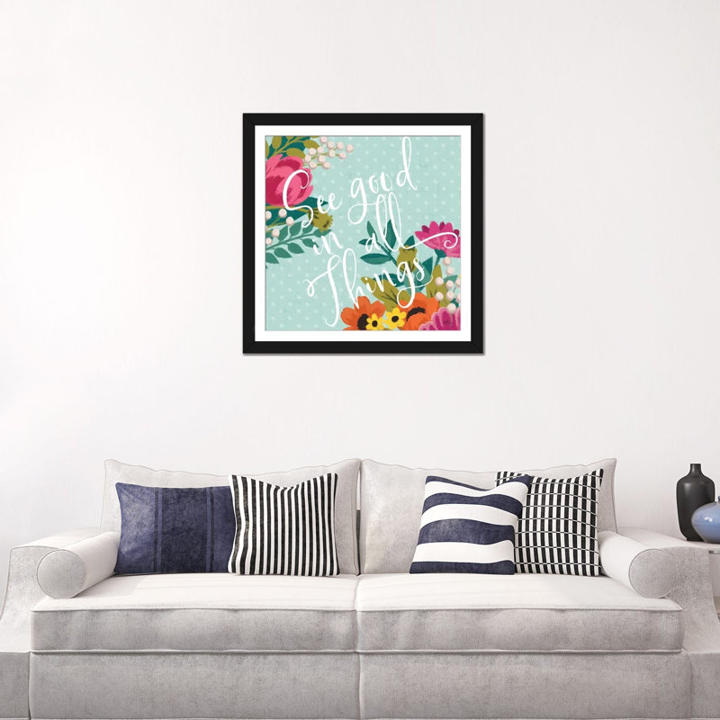 « romantique luxe xi », impression sur toile, H 24 po x l 24 po x P 1 po, Papier avec cadre noir, Blanc