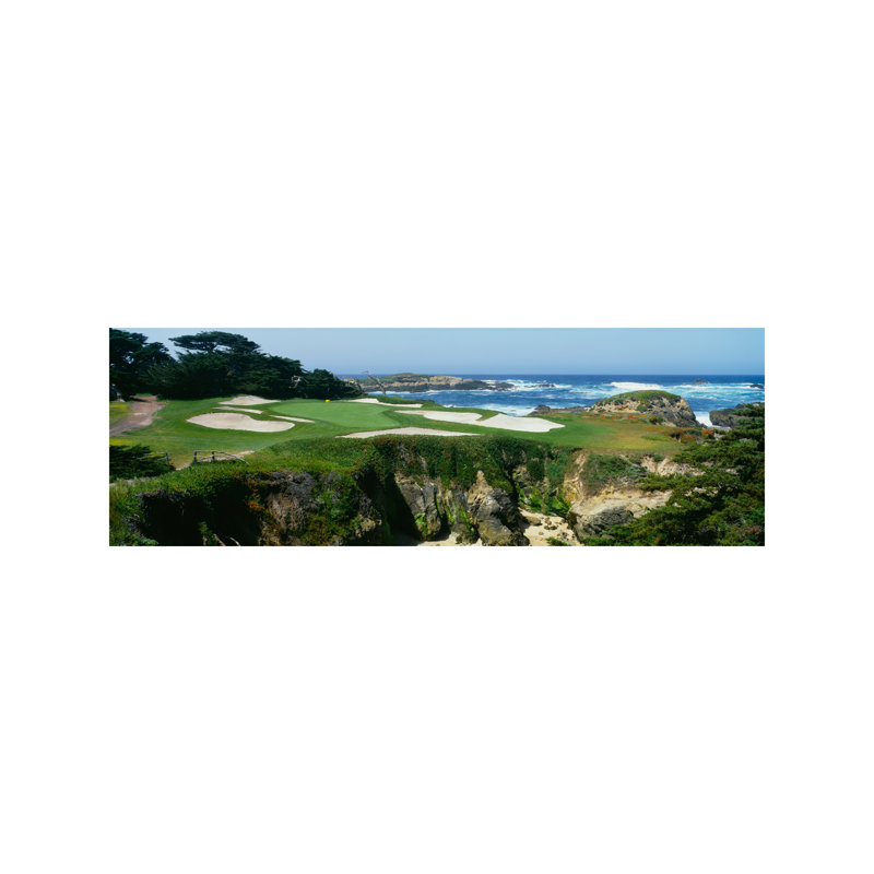 15Th Hole I, Cypress Point Golf Course, Pebble Beach, California, Usa by Panoramic Images - Wrapped Canvas Panoramic Print