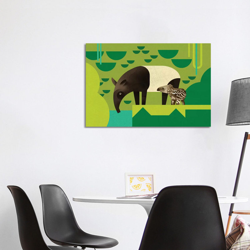 Tapir by Dieter Braun - Print on Canvas, 101.6 cm H x 66.04 cm W x 1.91 cm D, Wrapped Canvas