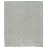 Cloister Hand Woven Silk and Wool Geometric Area Rug