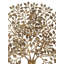 Sculpture d'arbre de vie en laiton fabriquée à la main de 23 pouces - pièce maîtresse de décoration artisanale inspirée de la nature pour la maison, le bureau ou l'espace de méditation