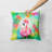 Hippie Animal Flamingo Throw Pillow-94412433