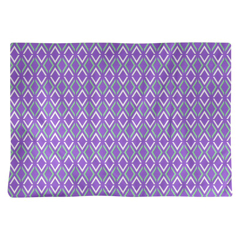 Récapitulatif de coton 18" à flèche classique à losanges katelyn elizabeth, Mauve / Vert