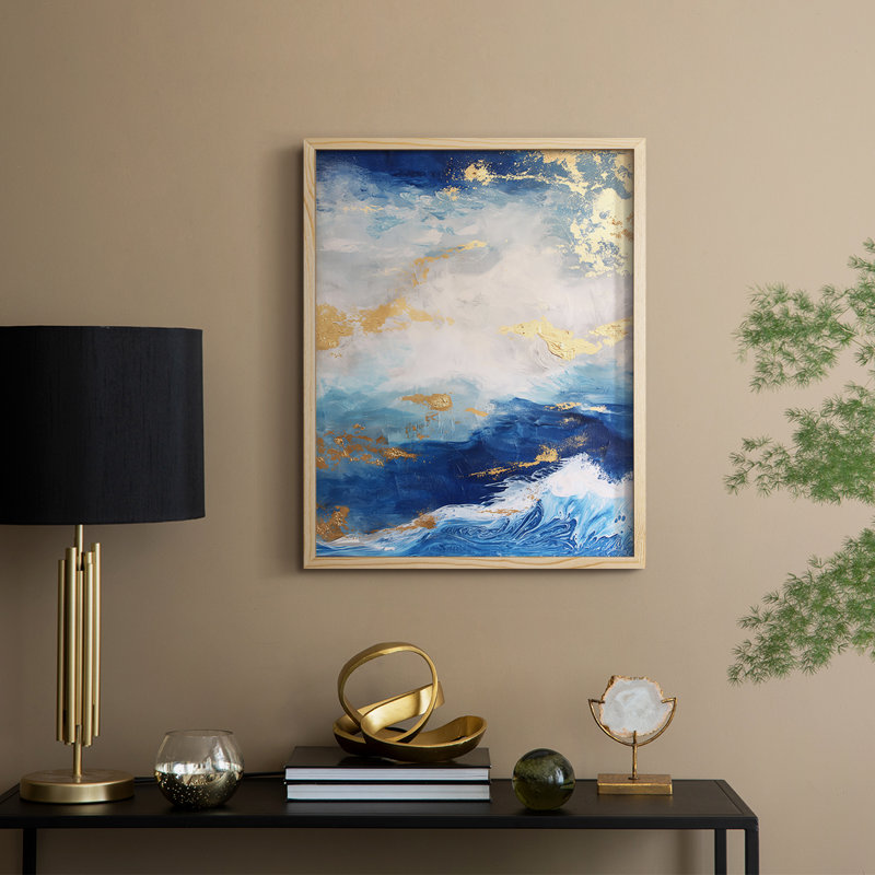 ABSTRACT Series CDXVI Framed Print - Solid Wood, 11'' H x 9'' W
