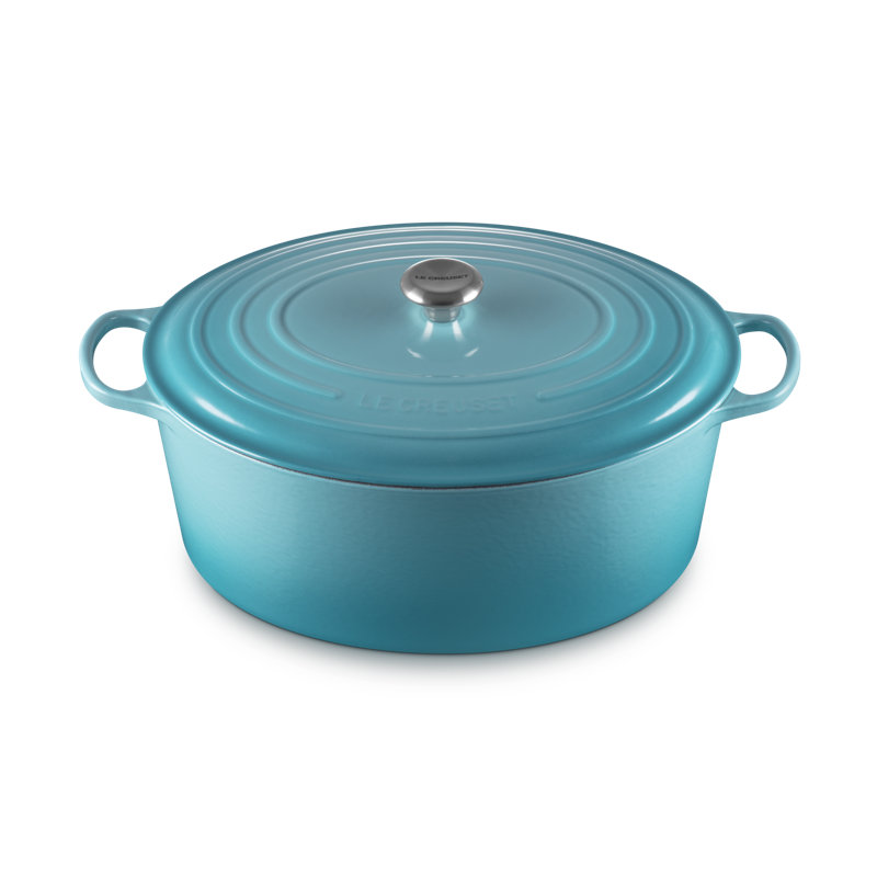 Le Creuset Enameled Cast Iron Signature Oval Dutch Oven, 15.5 Qt. -, Blue