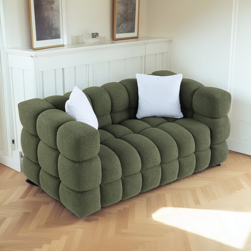 Canapé 2 places Plush, Vert
