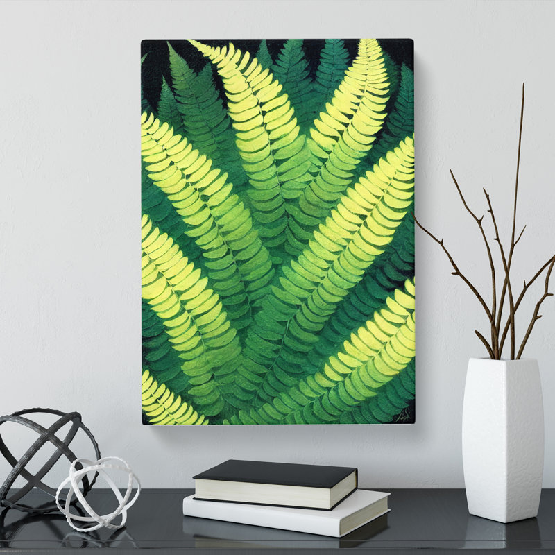 Leopoulos Fern Leaf Layers Vol.5 - Wrapped Canvas Print, 50cm H x 35cm W x 3cm D