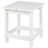 Adirondack Square Outdoor Side Table, Pool Composite Patio Table,HDPE End Tables For Backyard,Pool, Indoor Companion, Easy Maintenance & Weather Resistant(White)