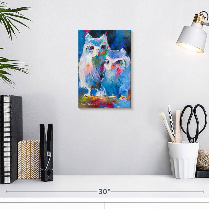 Brampt Two Owls, 12" H x 8" W