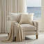 Housse de coussin corail en coton jacquard lin 20 po x 20 po