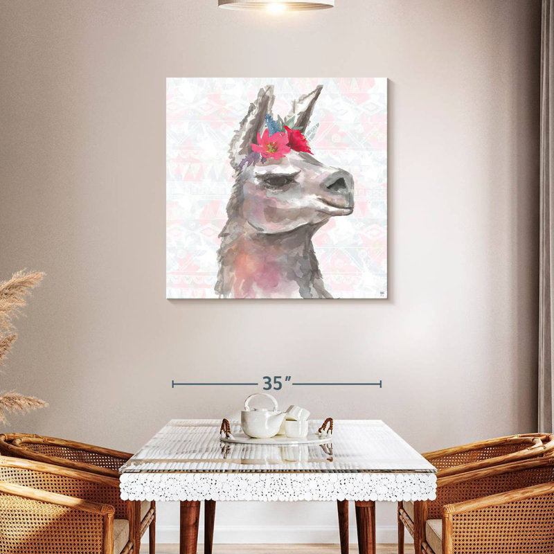 Crowle Boho Poppies And Llama