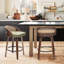 Tabouret de bar et de comptoir pivotant en simili cuir Leeana-960908662-960908663