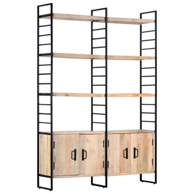 Adaire 180 cm H x 124 cm W Steel and Iron Etagere Bookcase