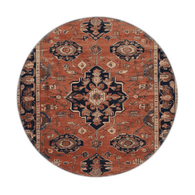 Persian Brown Indoor and Outdoor Area Rug