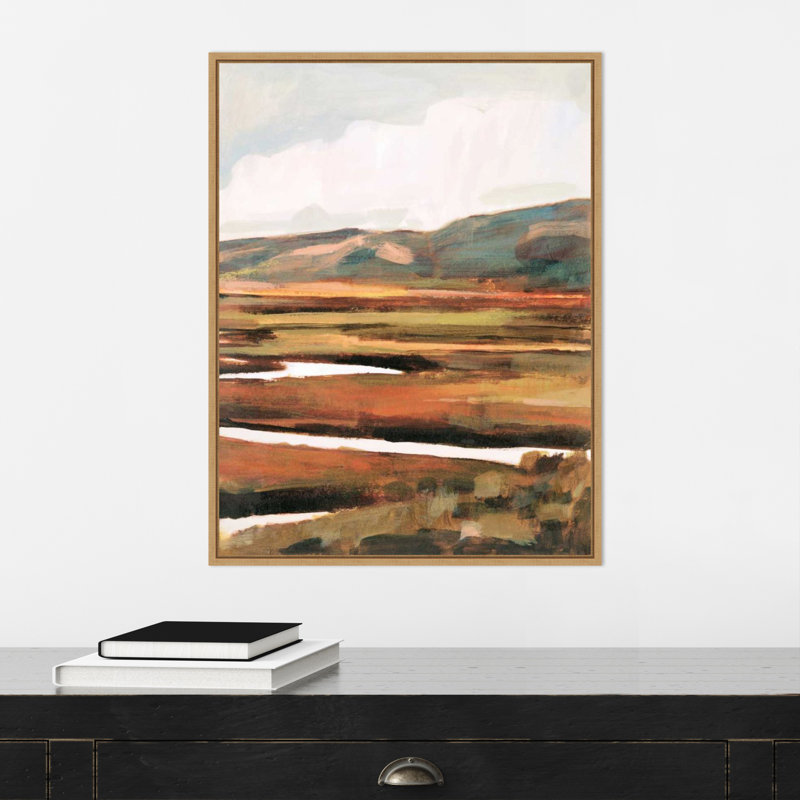 «Mountain Field II», reproduction encadrée sur toile par Victoria Borges, H 24 po x l 18 po x P 2 po