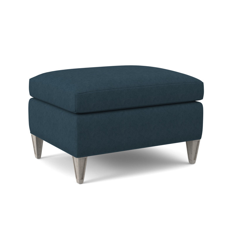 Repose-pieds rectangulaire 28 po Bristol, Lagon Margaret, Bisque