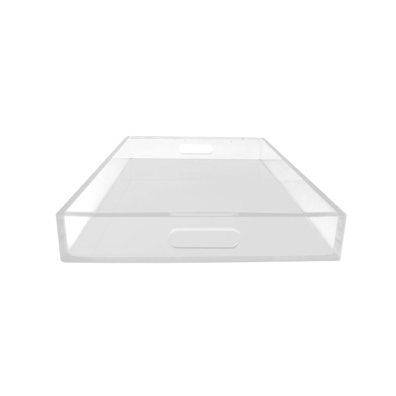 Orren Ellis Kaesen Lucite Acrylic Tray, White