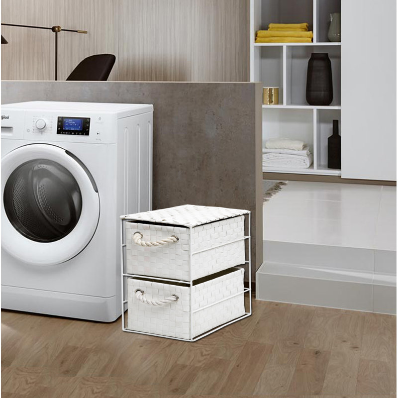 Sizemore Solid Wood Chest of 2 Drawers, White