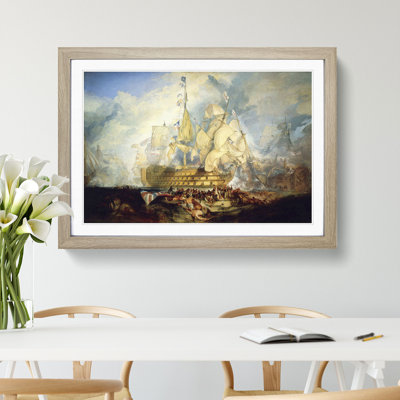 The Battle of Trafalgar by Joseph Mallord William Turner - Framed Print