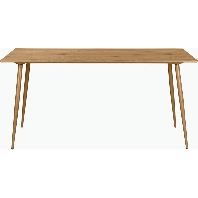 Armendariz Solid Wood Base Dining Table, Oak, H76 x L160 x W90cm