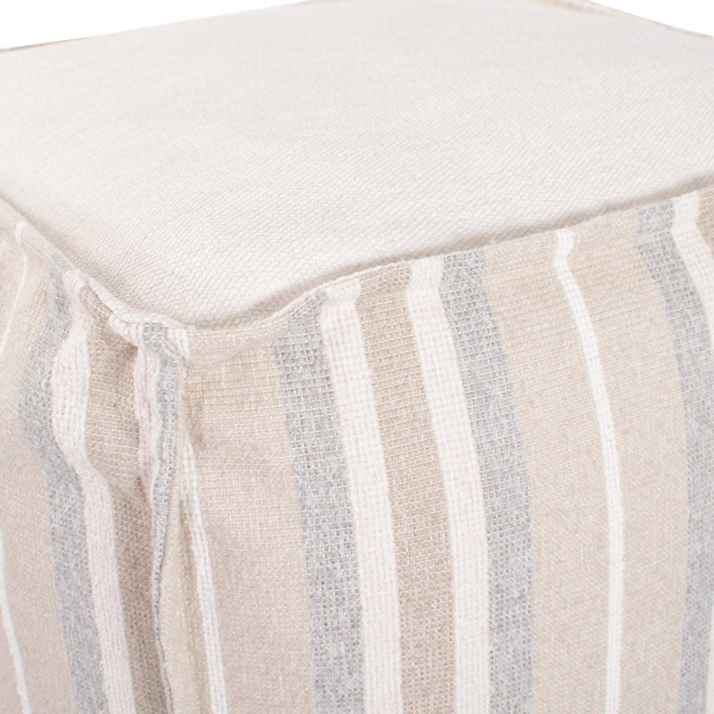 Pouf carré Lindalee, Sable