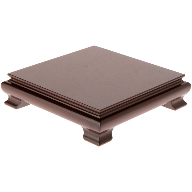 Charlise Wood Veneer Tray, Walnut Wood Veneer, 1.5" H x 5.5" W x 5.5" D