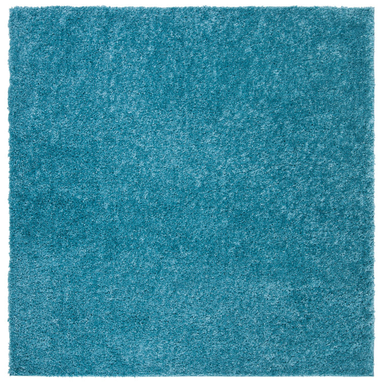 Jiang Shag Turquoise Area Rug