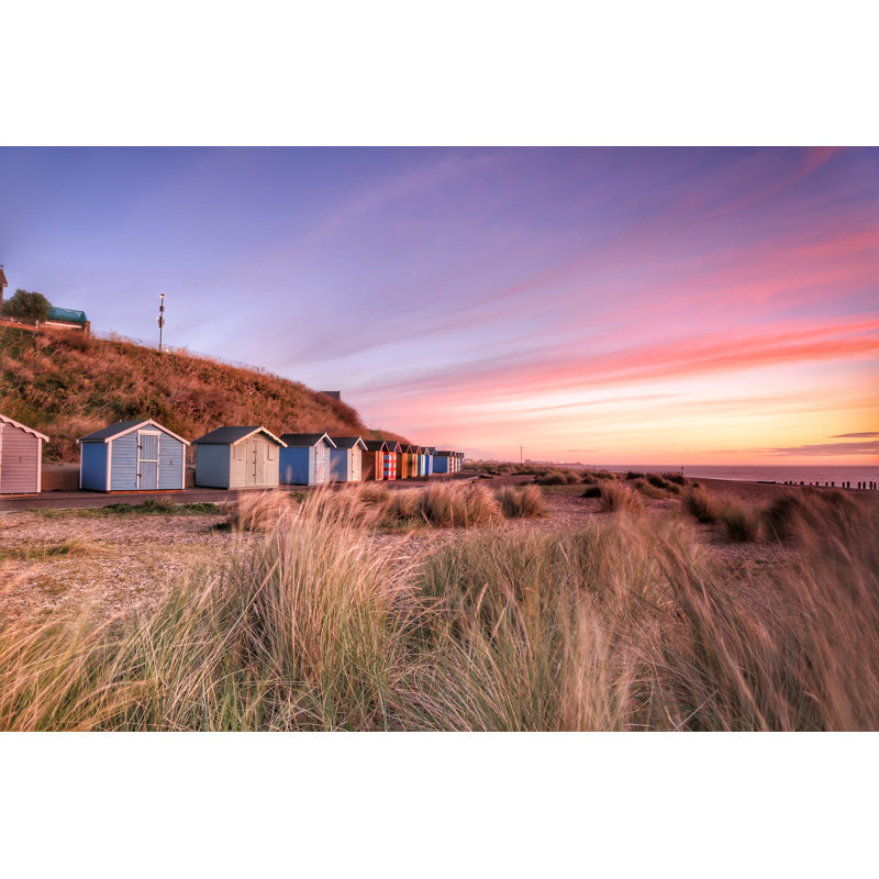 Beach Huts by Brendan Allis - Wrapped Canvas Print, 51cm H x 76cm W x 3.8cm D